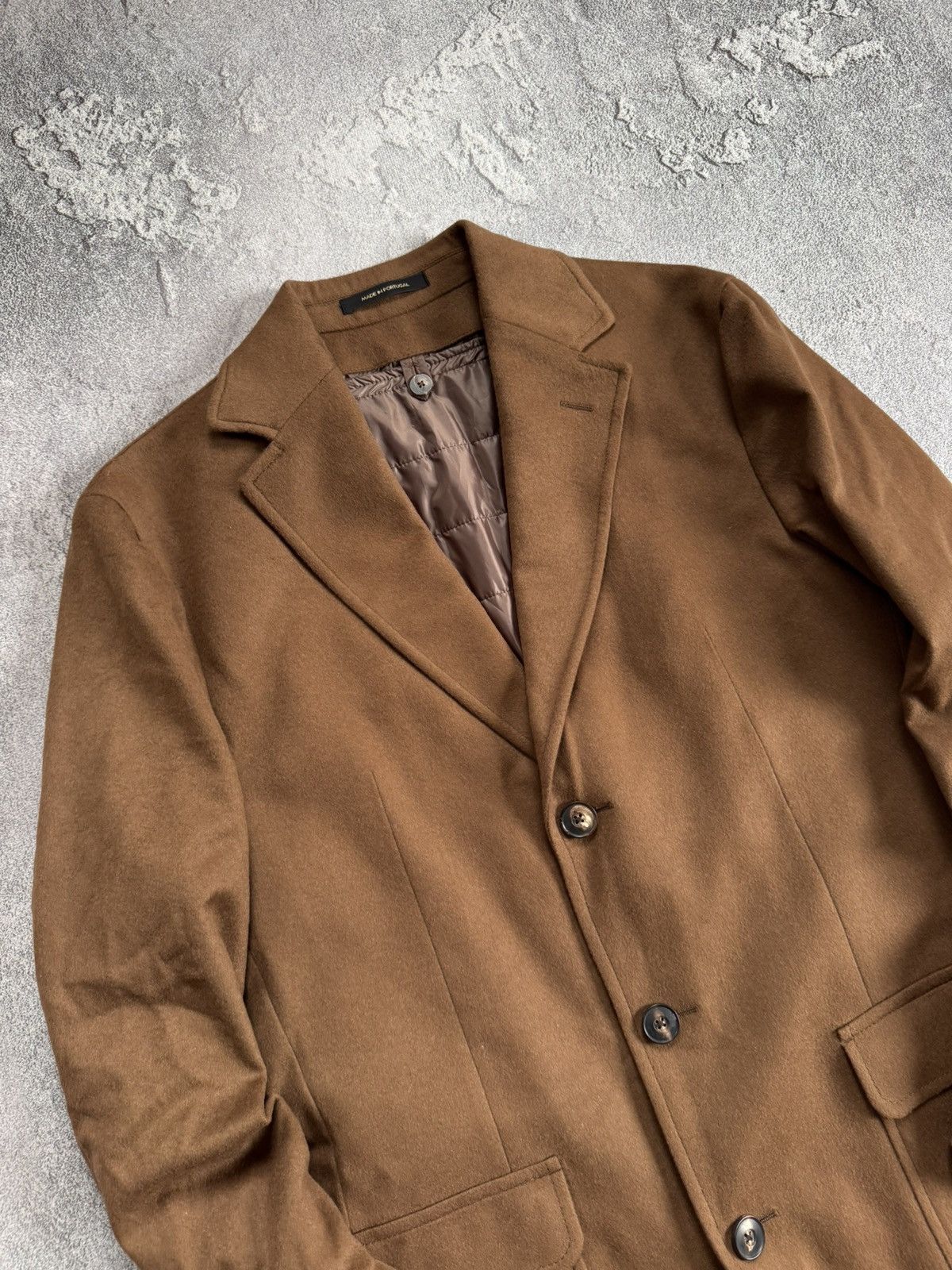 Designer × Massimo Dutti Massimo Dutti EUR48/USA38 brown coat wool long jacket blazer Size M / US 6-8 / IT 42-44 - 2 Thumbnail