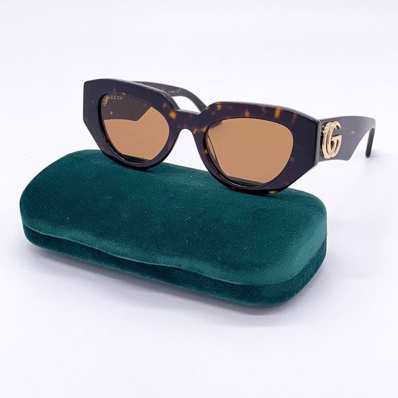 Gucci NEW GUCCI GG1421S 002 HAVANA WOMEN SUNGLASSES GUCCI Size ONE SIZE - 3 Thumbnail