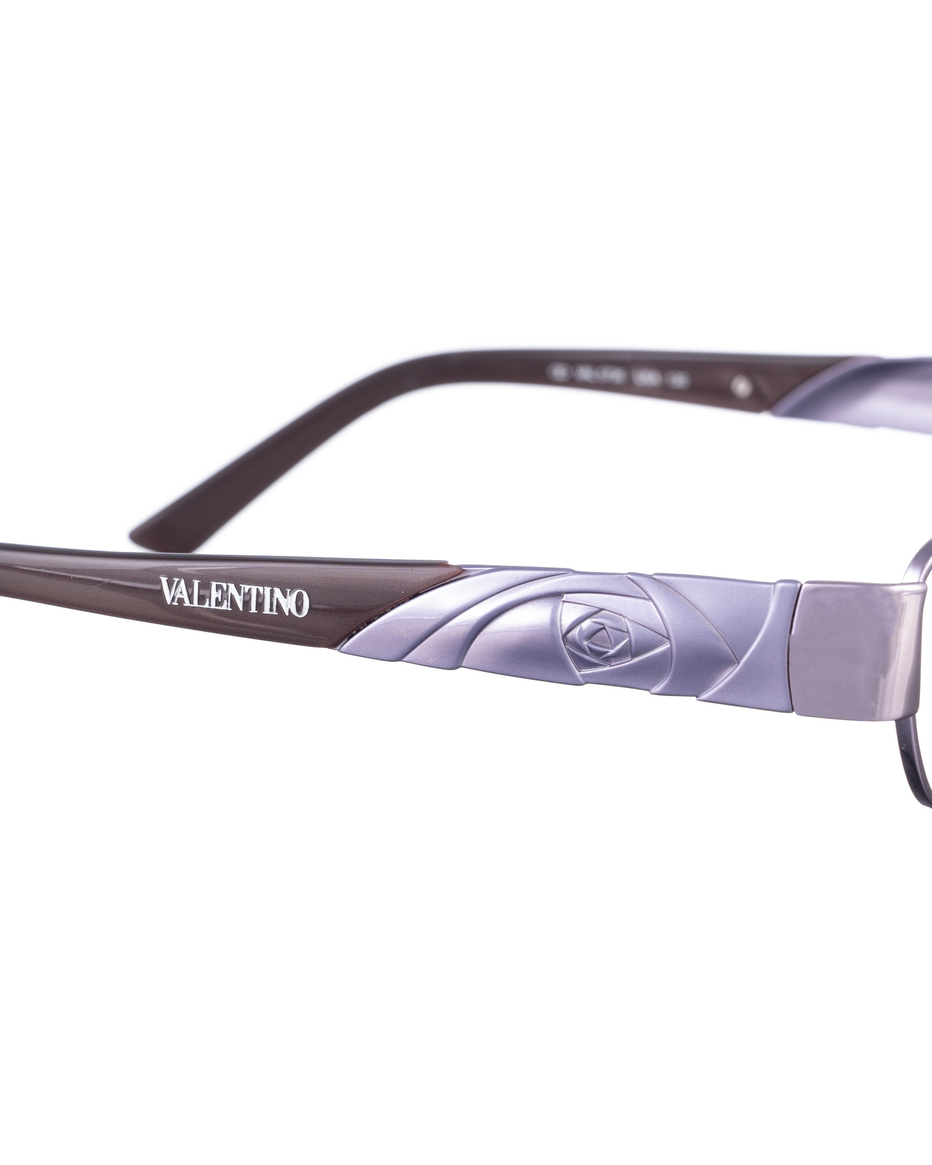 Valentino Valentino 00s Brown Glasses with Roses Elements Size ONE SIZE - 2 Thumbnail