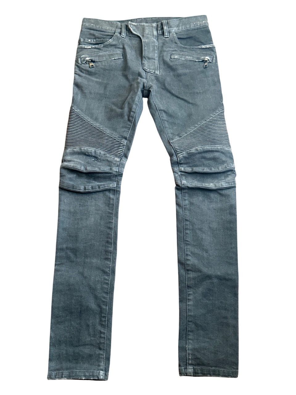 Balmain SS14 Balmain skinny biker denim Jeans | Grailed