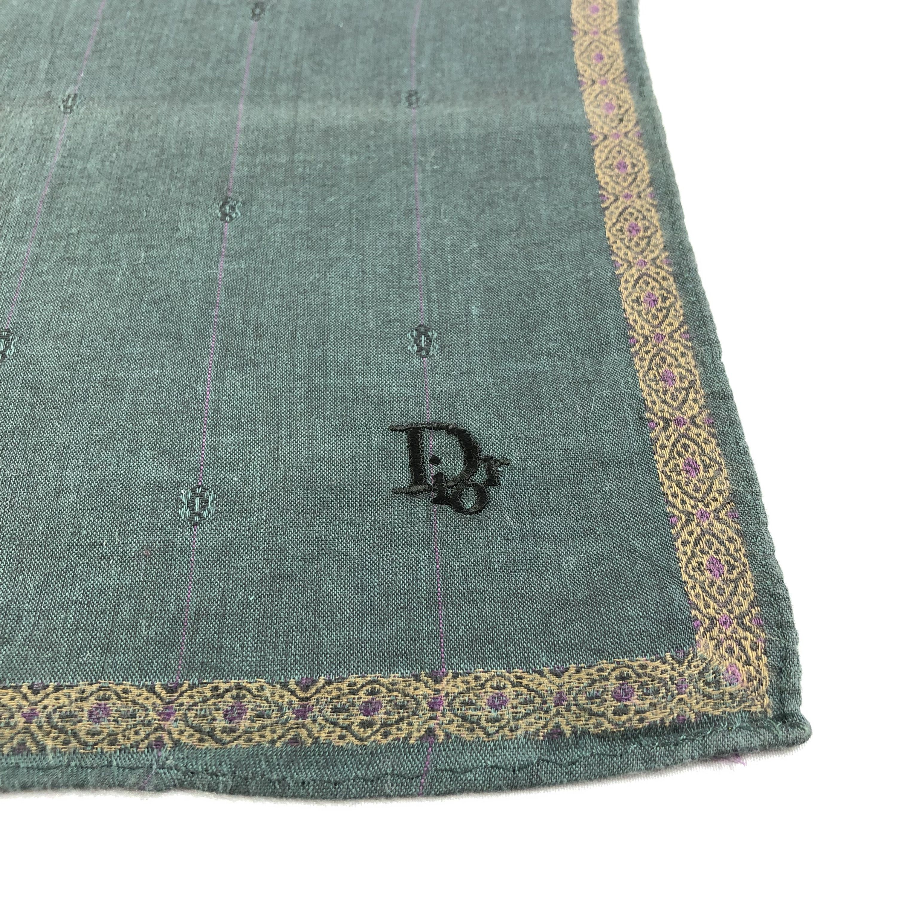 Christian Dior Monsieur Christian Dior Handkerchief Neckerchief Bandana H2098 Size ONE SIZE - 4 Thumbnail