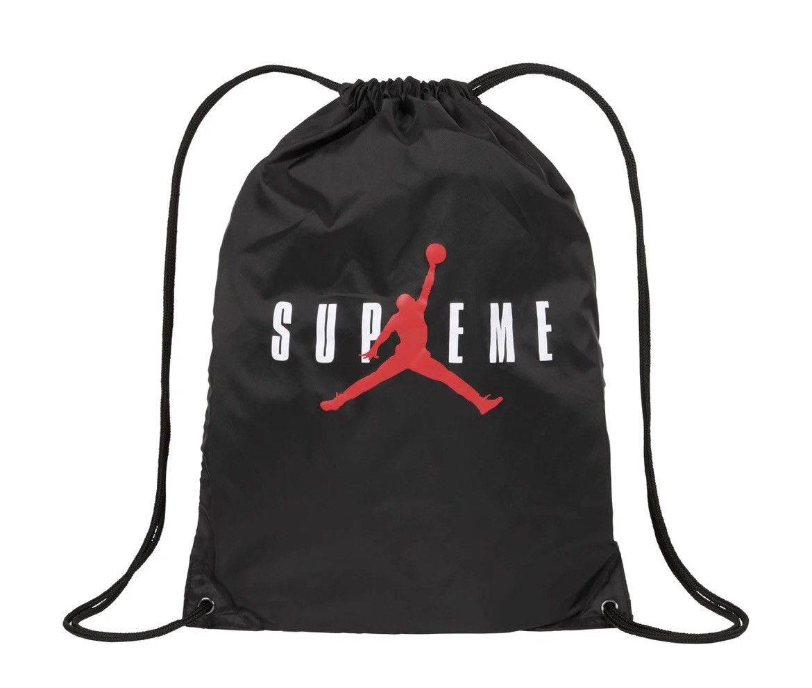 Jordan Brand × Supreme Supreme/Jordan Black Drawstring Bag Size ONE SIZE - 1 Thumbnail