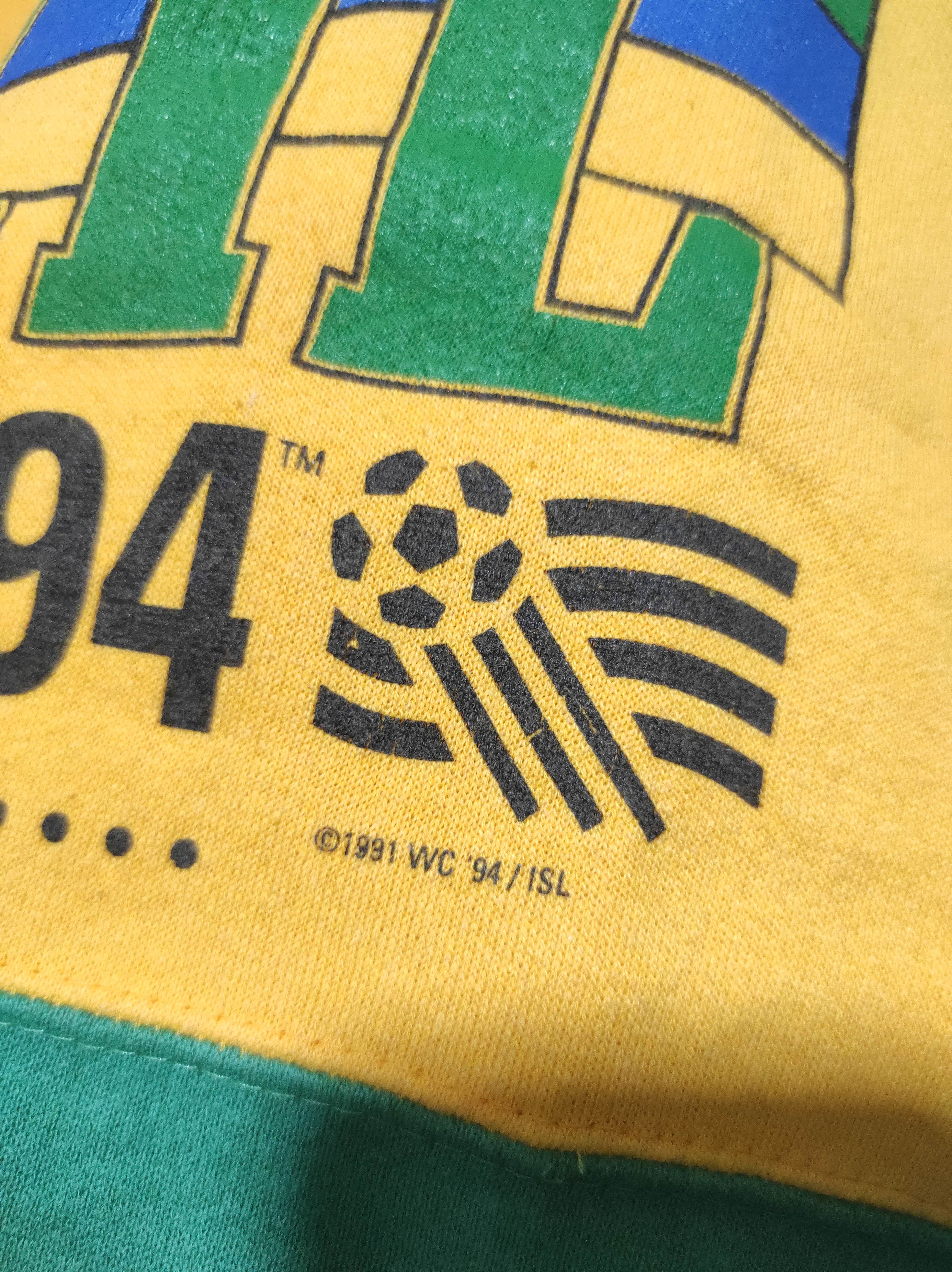 Nutmeg Vintage 90s Brazil Team World Cup USA 94 Sweatshirt | M Size US M / EU 48-50 / 2 - 12 Thumbnail
