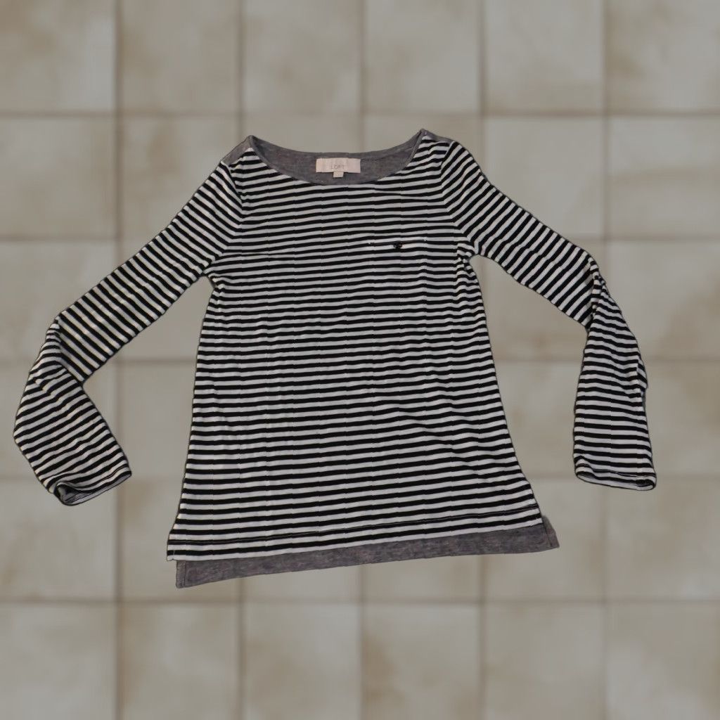 Loft Ann Taylor Loft Shirt Womens XS Wool Blend Striped Long Sleeve Pullover Sweater Size XS / US 0-2 / IT 36-38 - 1 Thumbnail
