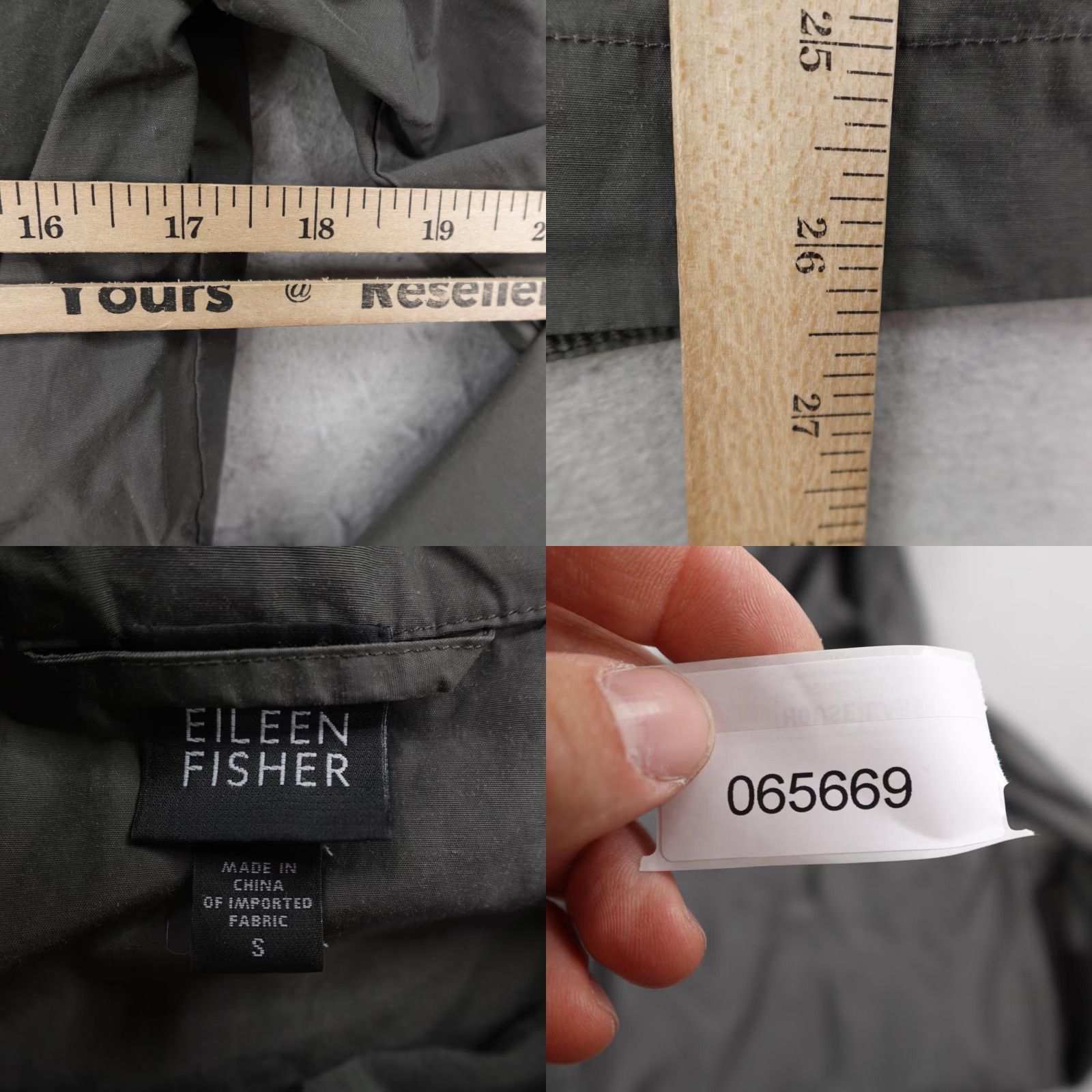Eileen Fisher Eileen Fisher Jacket Women's Small Gray Hooded Lightweight Full Zip Coat Outdoor Casual Size S / US 4 / IT 40 - 8 Thumbnail