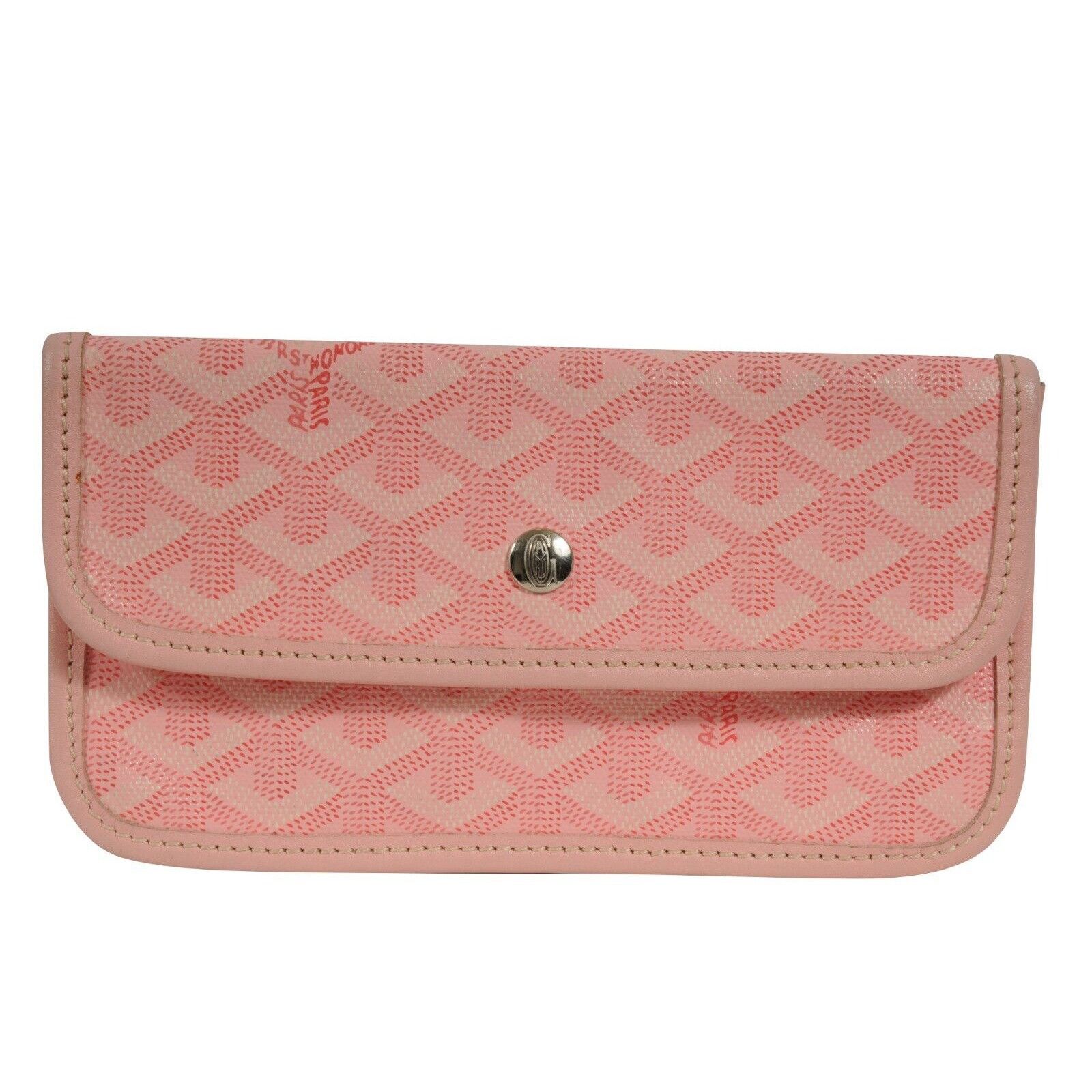 Goyard Pink Wallet Pouch Phone Case Travel Holder Sac File - 02280 Size ONE SIZE - 17 Thumbnail