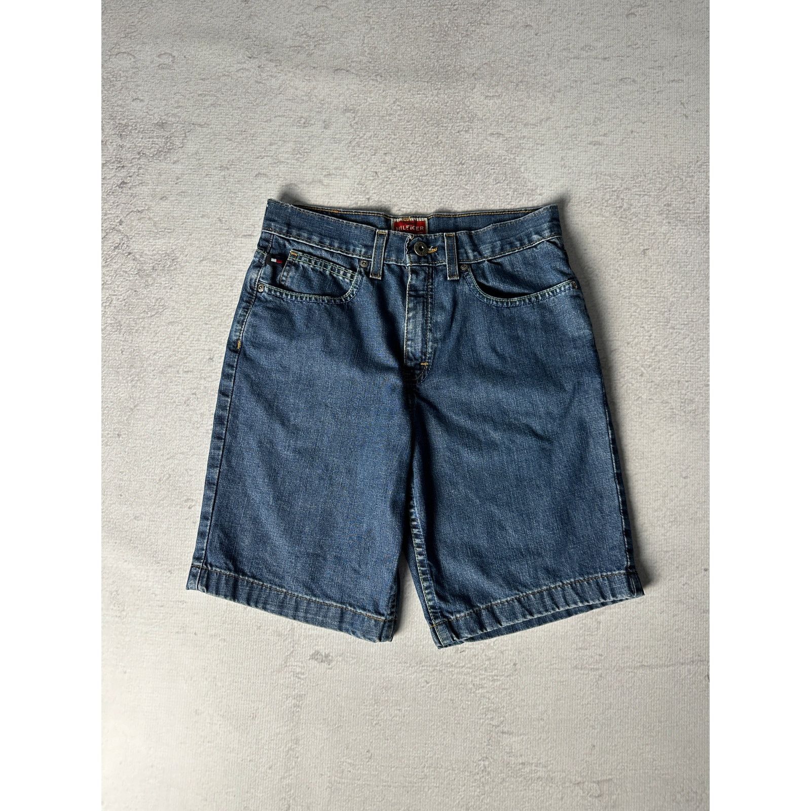 Tommy Hilfiger Vintage Tommy Hilfiger Blue Jean Shorts - Women's 28W9 Size 28" / US 6 / IT 42 - 1 Thumbnail