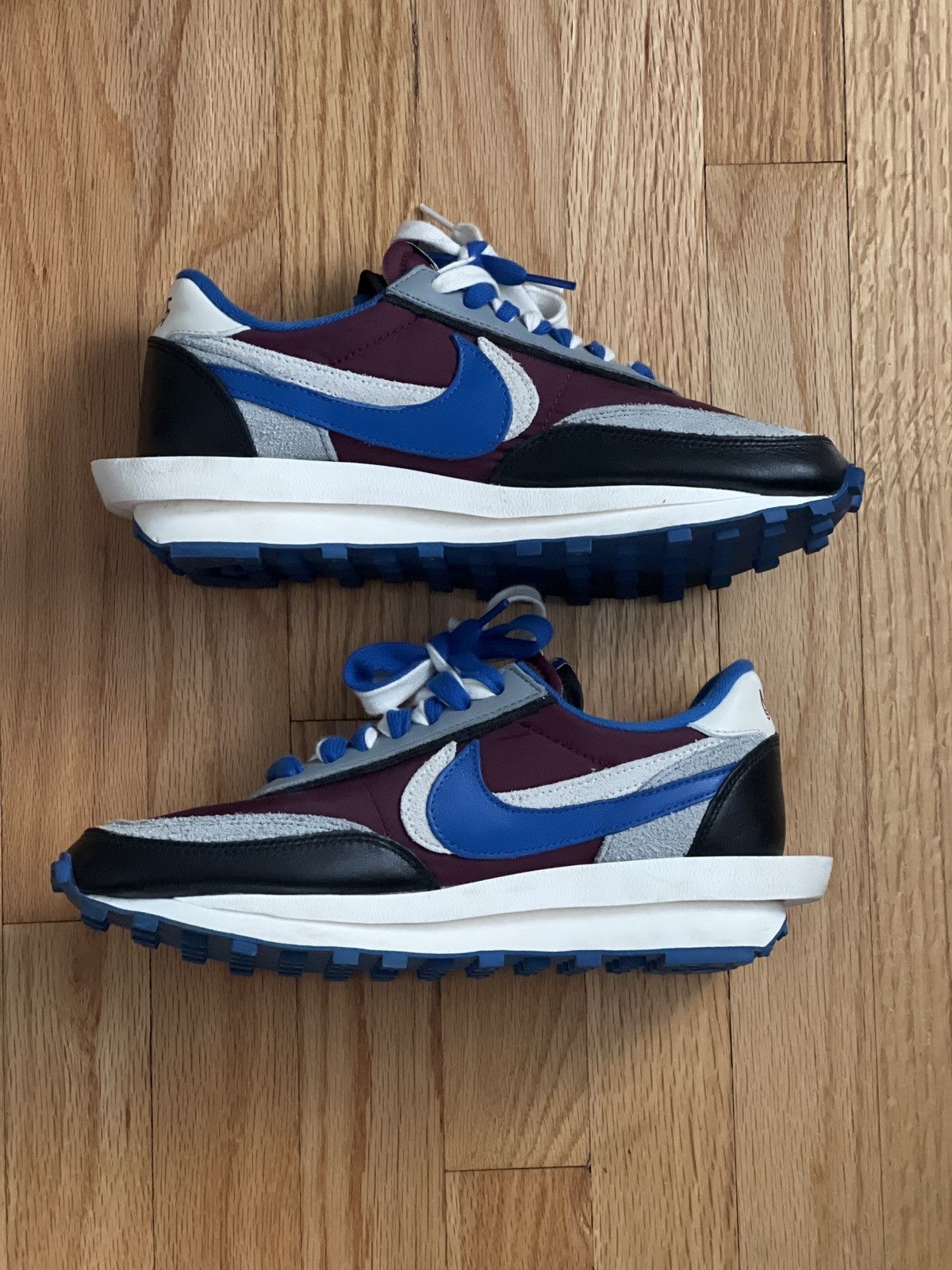 Nike × Sacai × Undercover Nike x Sacai x Undercover LDWaffle Night Maroon/Team Royal Size US 8.5 / EU 41-42 - 2 Thumbnail