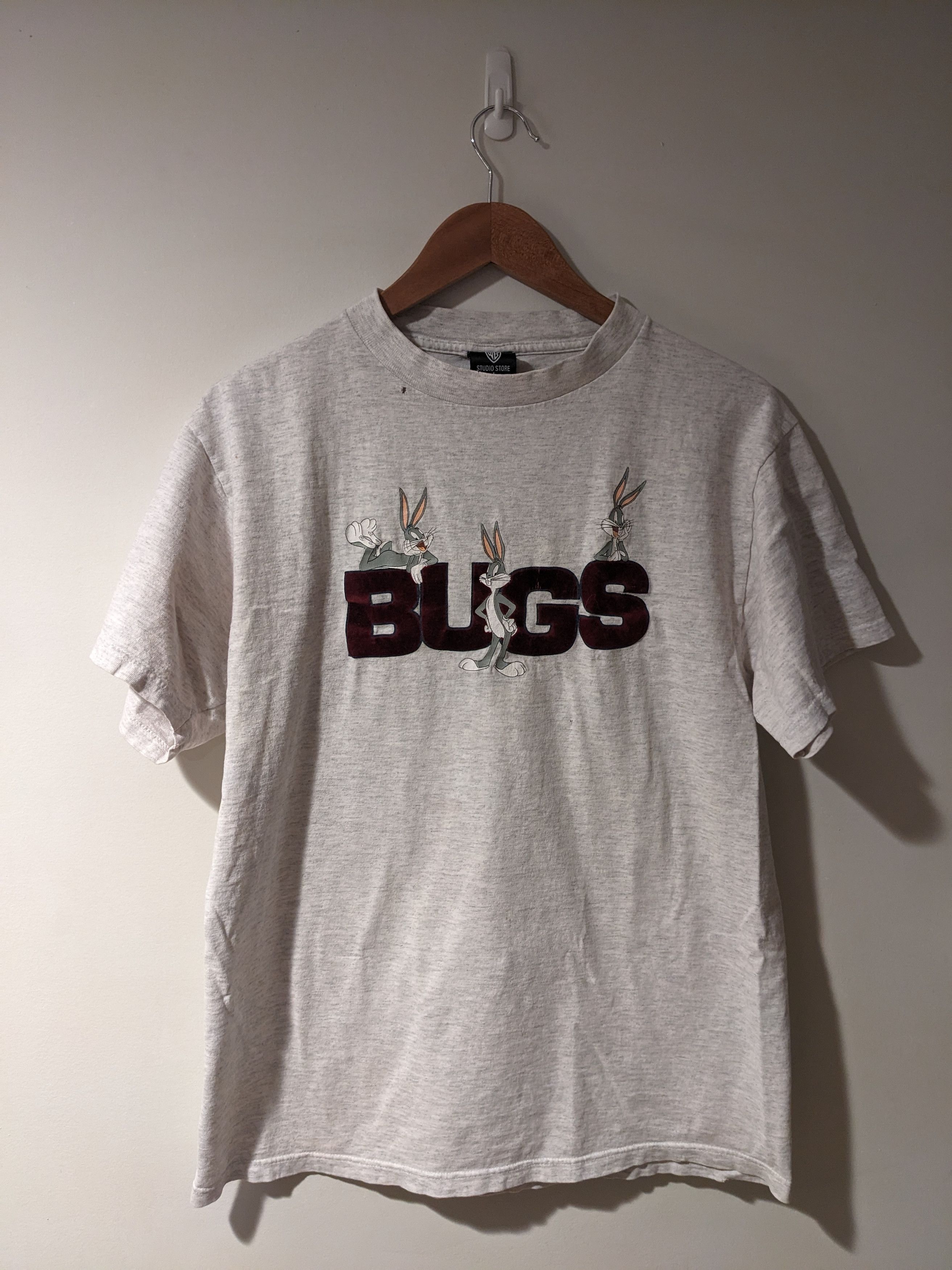 Cartoon Network × Vintage Vintage 90s Looney Tunes Bugs Bunny Logo Gray Large T-Shirt Size US L / EU 52-54 / 3 - 1 Thumbnail