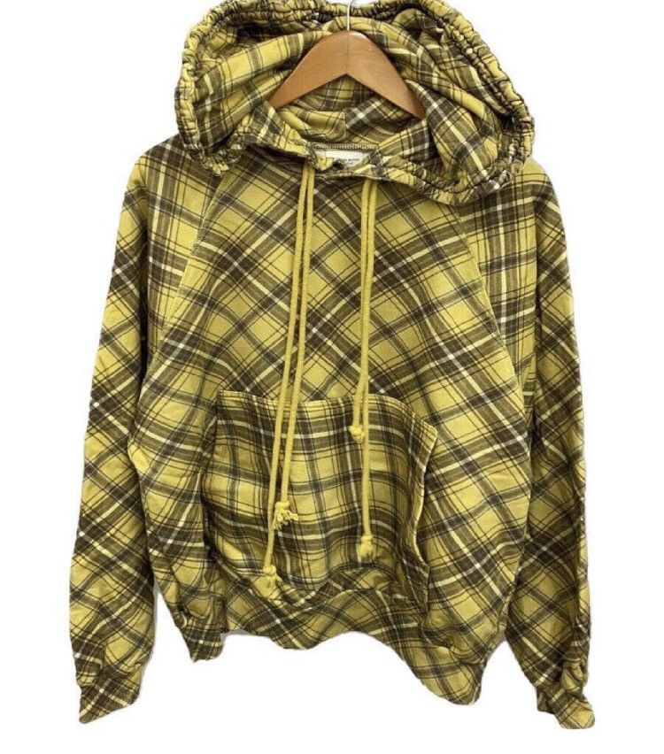 image of Dries Van Noten 2020Fw Show Cotton Yellow Plaid Sweater Ho, Women's (Size XS)