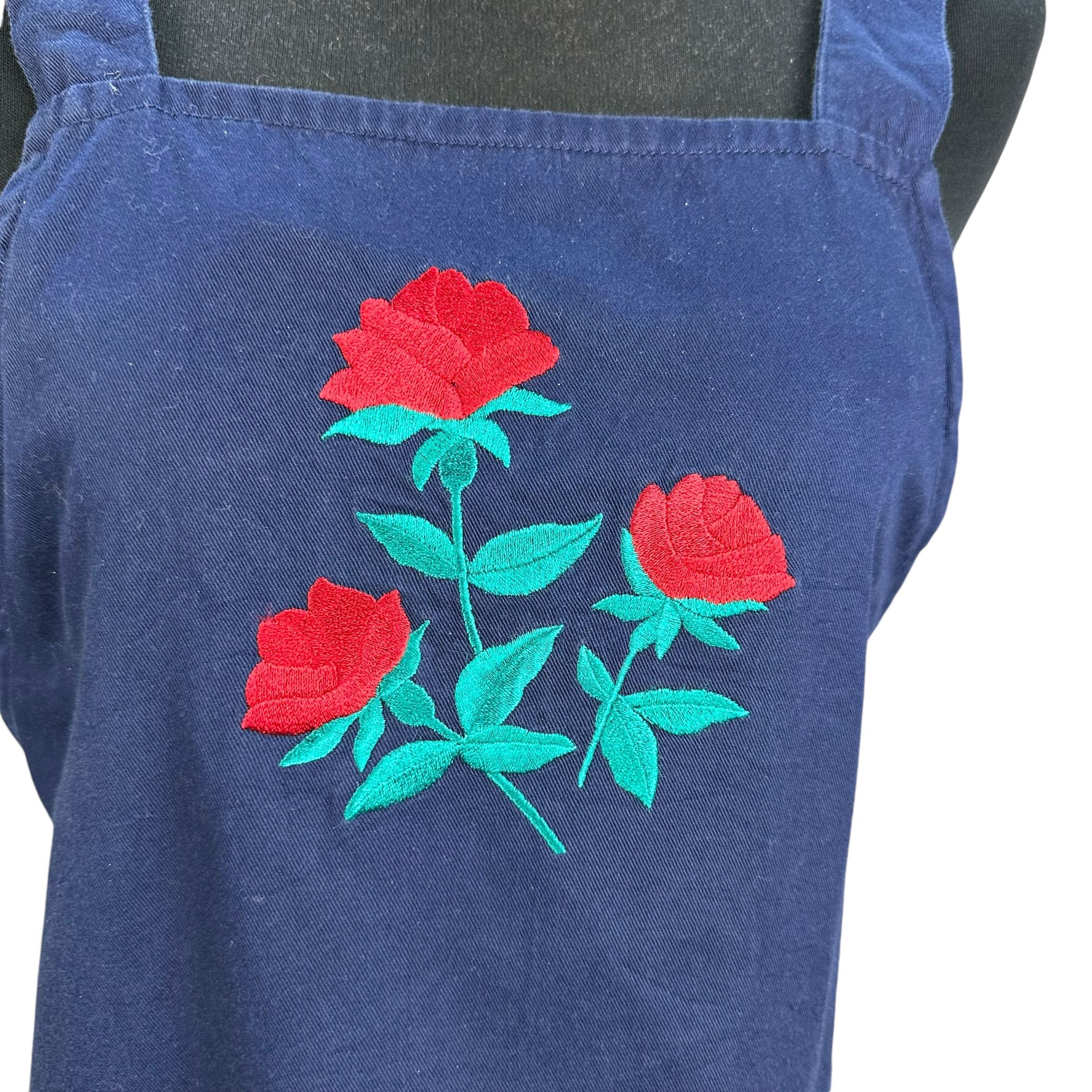Yves Saint Laurent Yves Saint Laurent Embroidery Flower Logo Apron #A52-1215 Size ONE SIZE - 3 Thumbnail