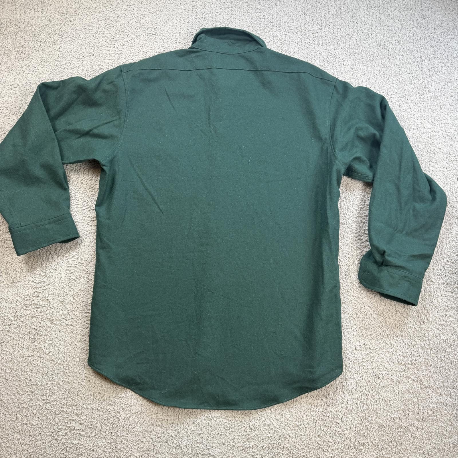 Pendleton Vintage 90s Pendleton Wool Shirt Mens XL Green Button Up Size US XL / EU 56 / 4 - 4 Thumbnail