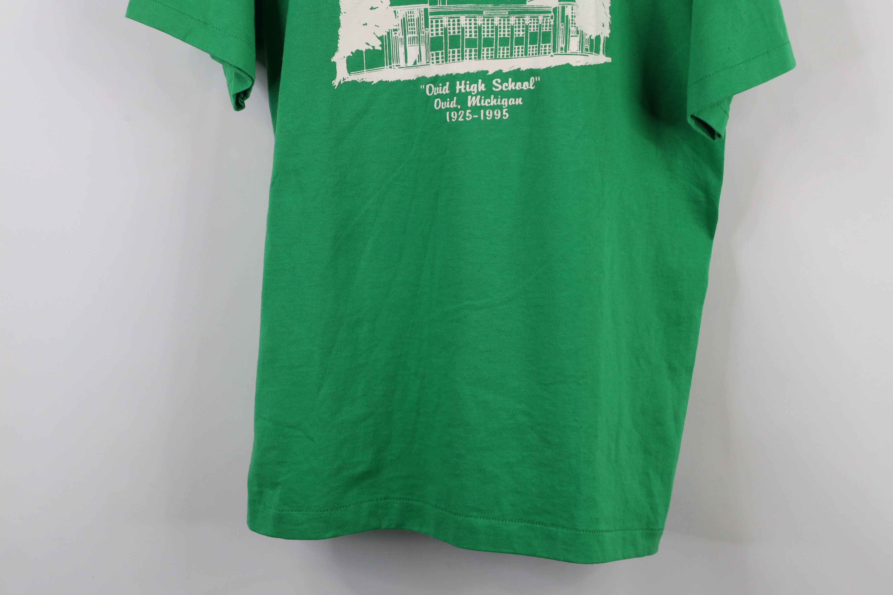 Vintage Vintage 90s High School Ovid Michigan Short Sleeve T-Shirt Size US L / EU 52-54 / 3 - 3 Thumbnail