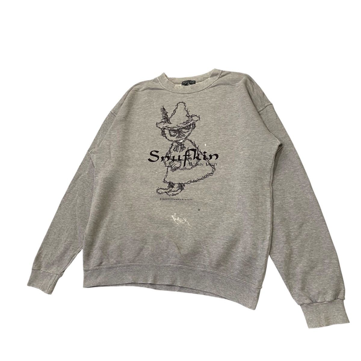 Anime Vintage 1990 Moomin Valley Snufkin Sweatshirt Size US M / EU 48-50 / 2 - 2 Thumbnail