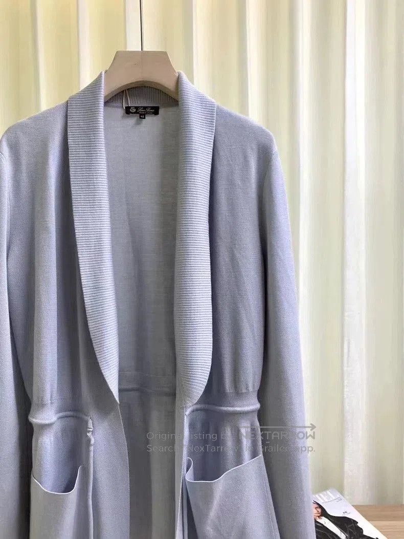 Loro Piana Loro Piana Cashmere Drawstring Cardigan. Size US L / EU 52-54 / 3 - 2 Thumbnail