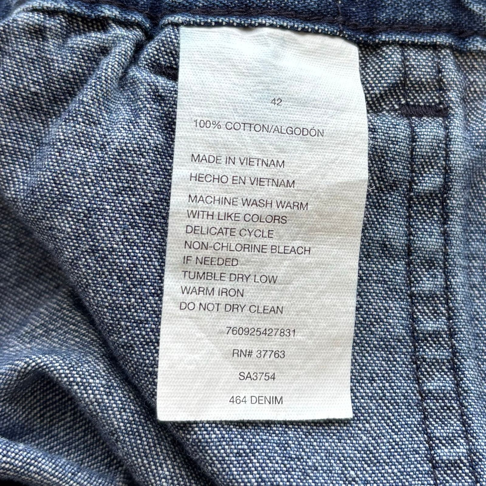 Savane Savane Men’s Lightweight Denim Shorts Size 42 Cotton Zip Fly Size US 42 / EU 58 - 7 Thumbnail