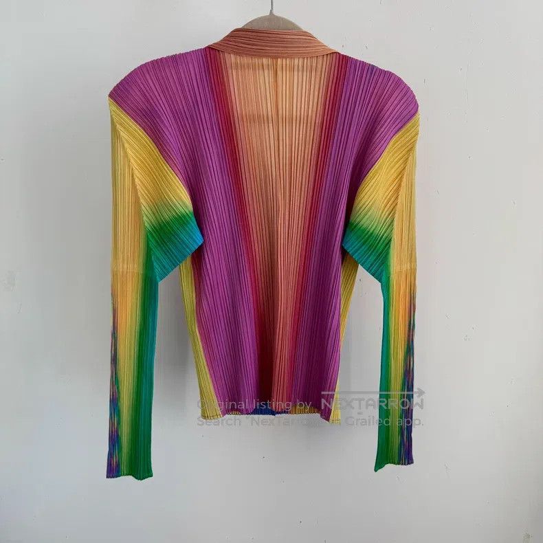 Issey Miyake Issey Miyake Color Block Coat Size L / US 10 / IT 46 - 2 Thumbnail