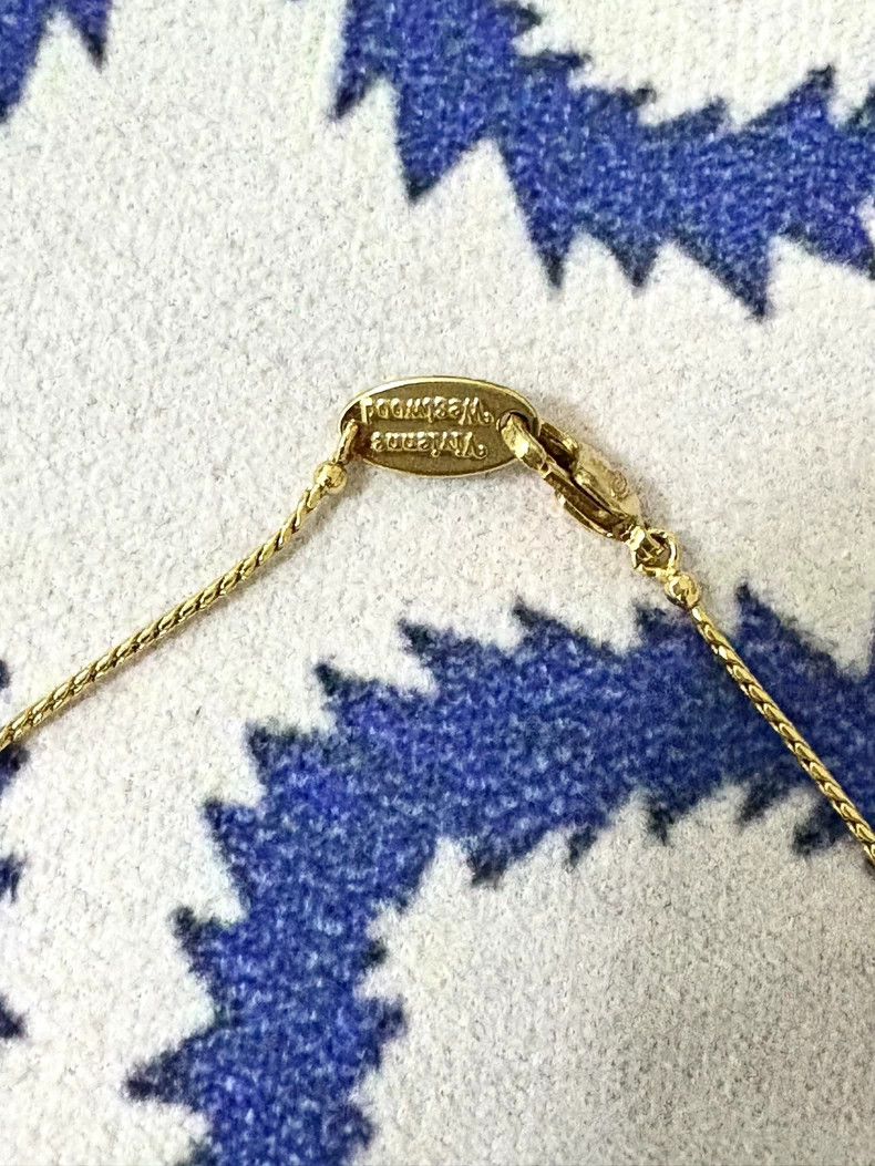 Vivienne Westwood Vivienne Westwood Antique Saturn gabrilla ceramic necklace Size ONE SIZE - 7 Thumbnail