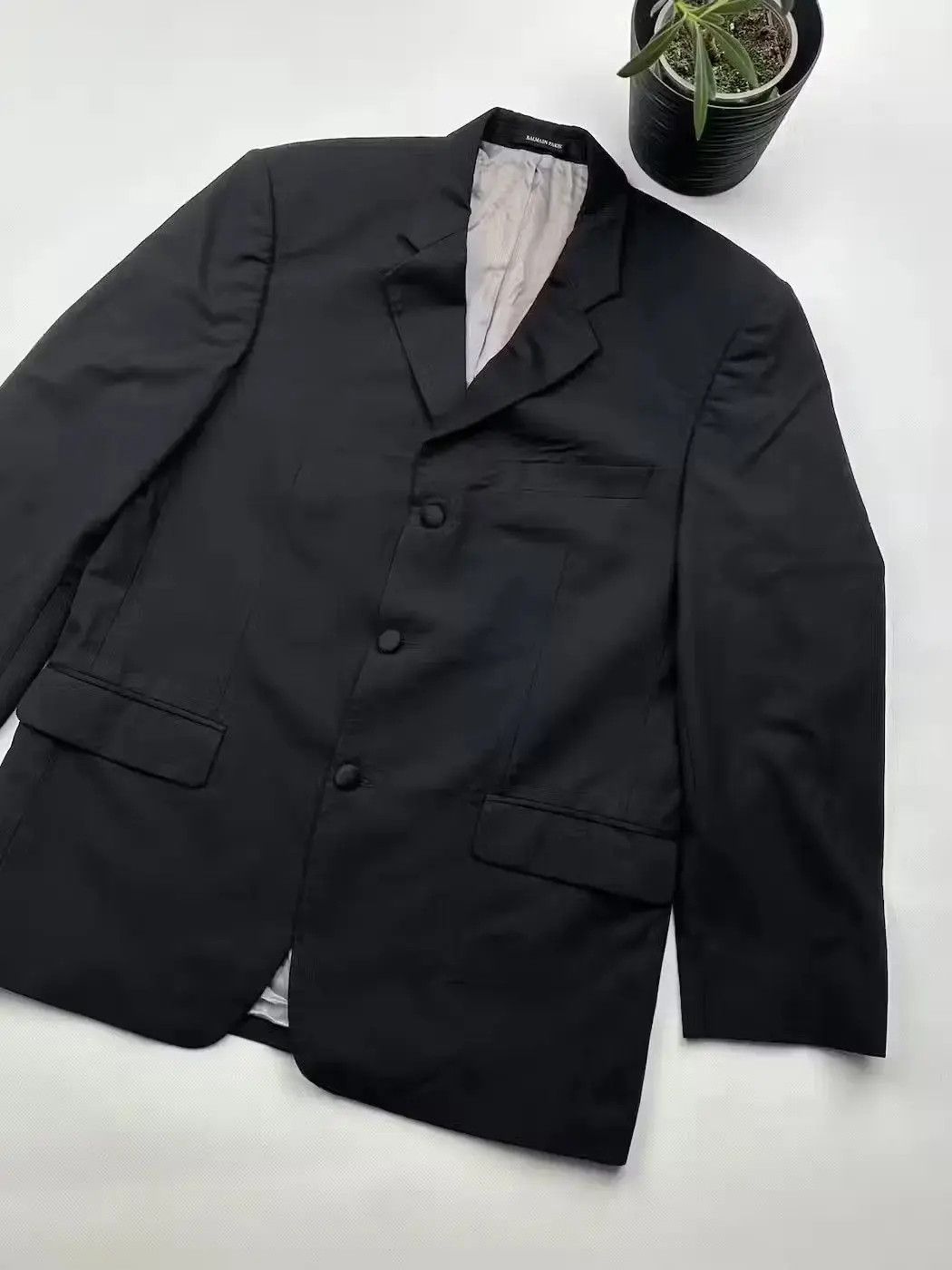 Balmain Balmain Paris Wool Blazer (101) Size 40R - 3 Thumbnail