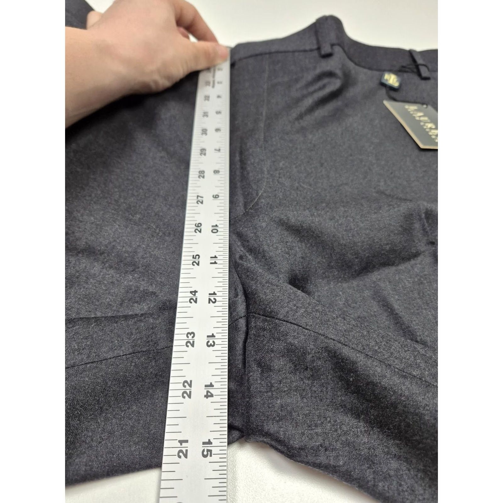 Ralph Lauren Lauren Ralph Dress Mens 40 Gray VTG Pants 40x34 Wool Flat Front NWT Office Size US 40 / EU 56 - 7 Thumbnail