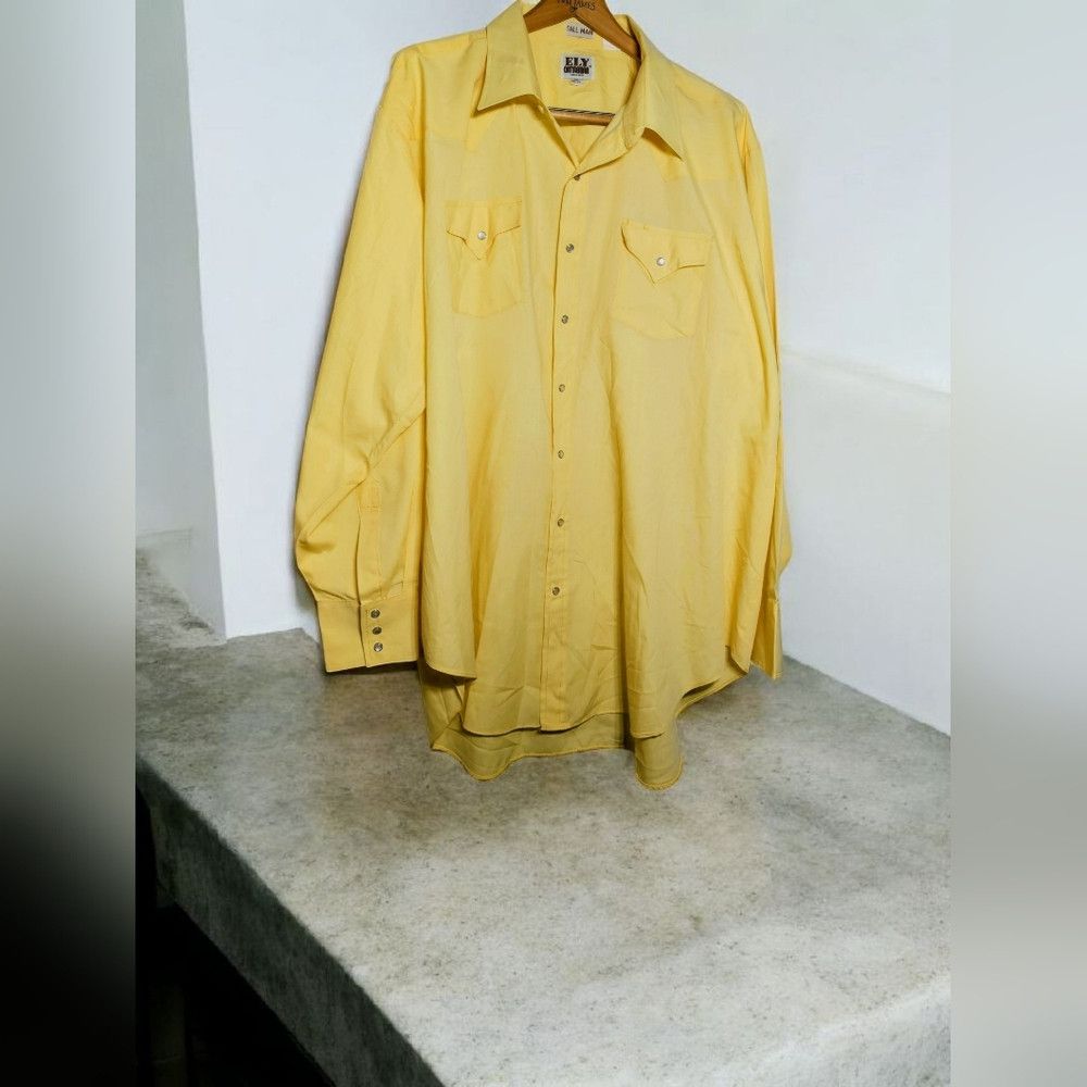 Vintage Vintage Ely Cattleman Sz 20 X 37 Tall Man Western Yellow Bu Size US XXL / EU 58 / 5 - 1 Thumbnail