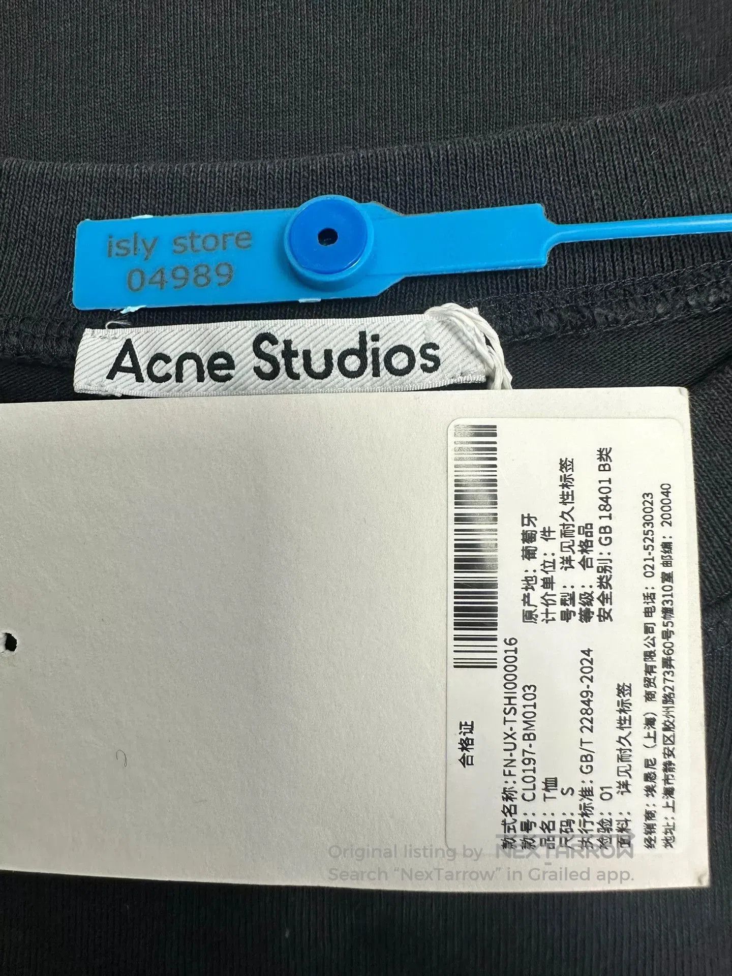 Acne Studios Acne Logo Loose Crewneck Printed Tee. Size US M / EU 48-50 / 2 - 4 Thumbnail