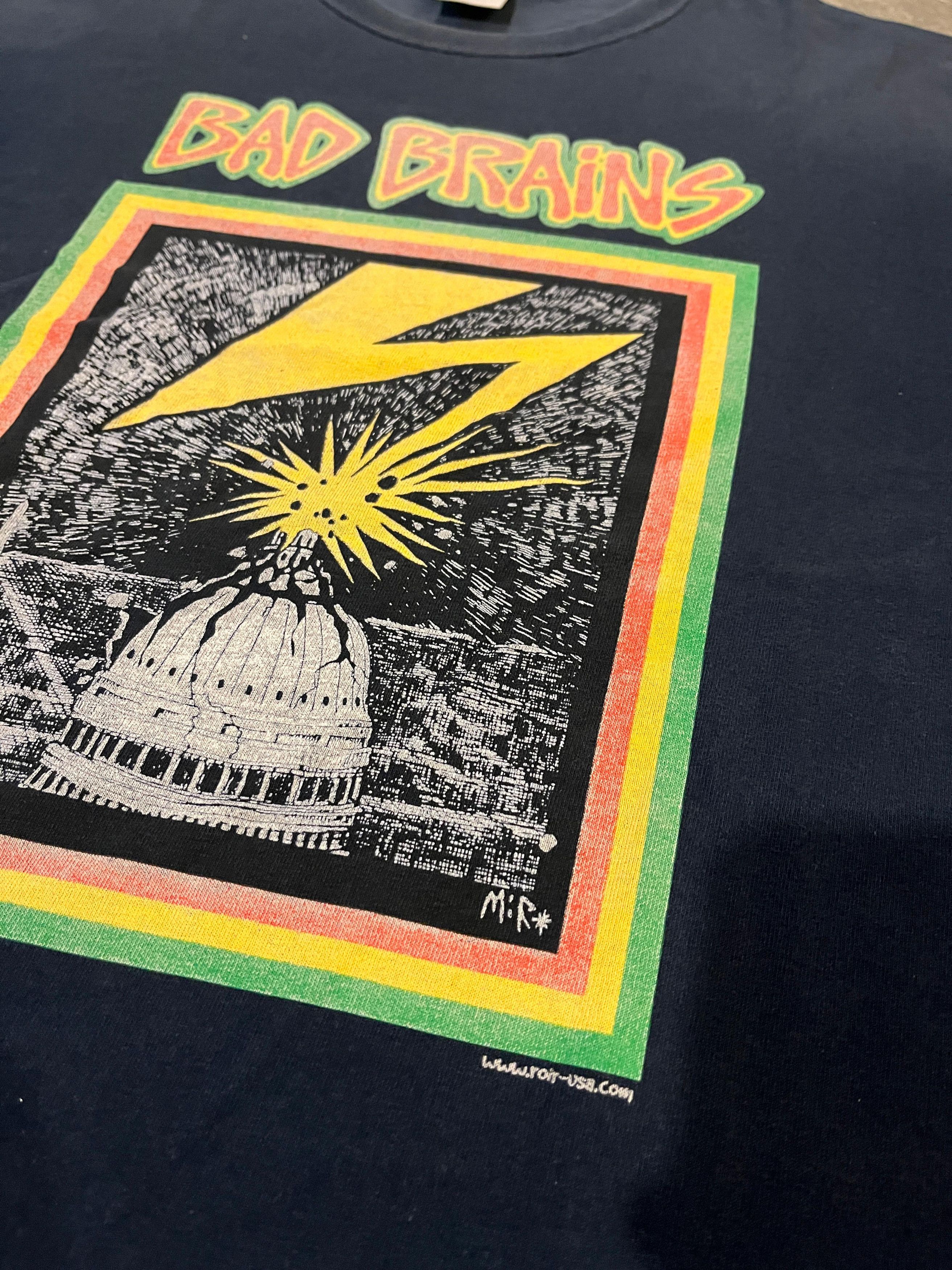 Vintage Vintage 00s Bad brains "Capitol" band shirt hardcore Size US L / EU 52-54 / 3 - 2 Thumbnail