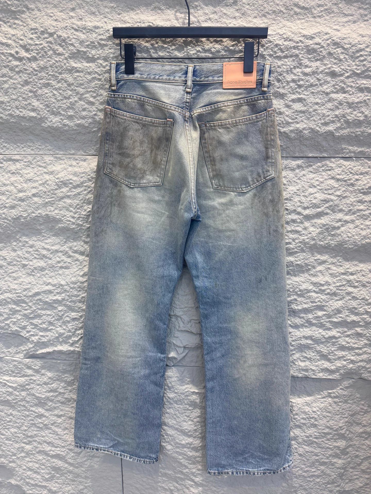 Acne Studios Acne FW23 Denim Dirty Mud Distressed Wide-Leg Jeans Wmn Size 25" / US 0 / IT 36 - 3 Thumbnail