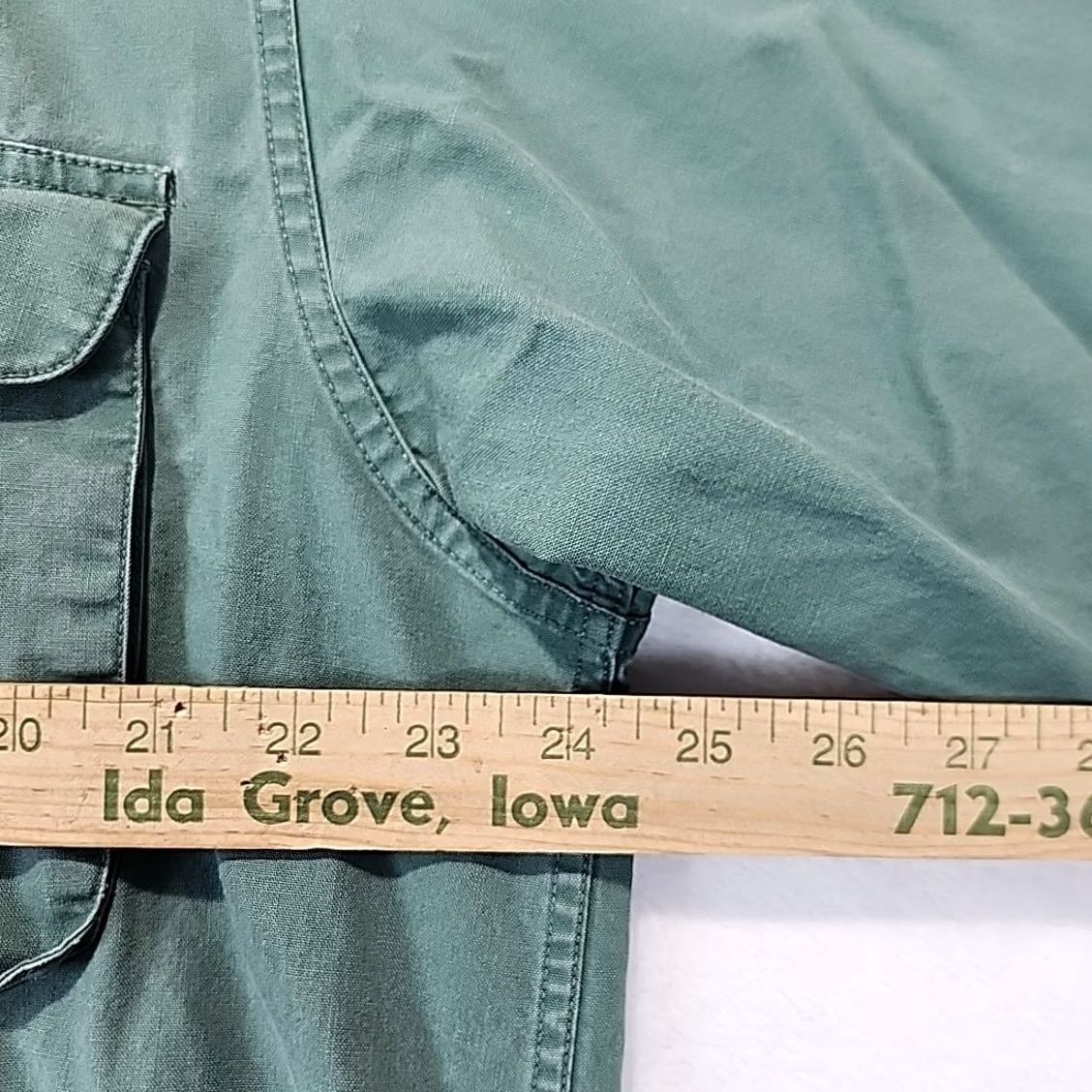 Vintage VINTAGE Woolrich Shirt Mens L Green Canvas Outdoor Casual Western Packable Pockets All Seasons Button-Up Collared Long Sleeve Regular Style Size US L / EU 52-54 / 3 - 6 Thumbnail