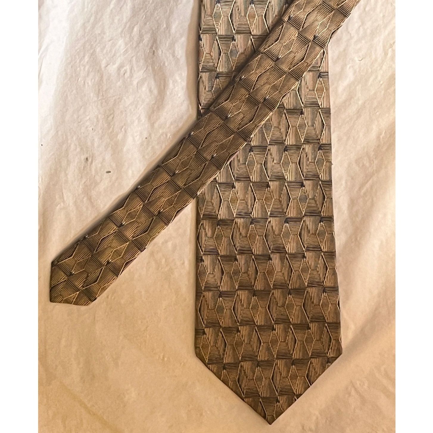 Other PRIVADO All Silk Tie - Golden Brown Hand Made Size ONE SIZE - 2 Thumbnail