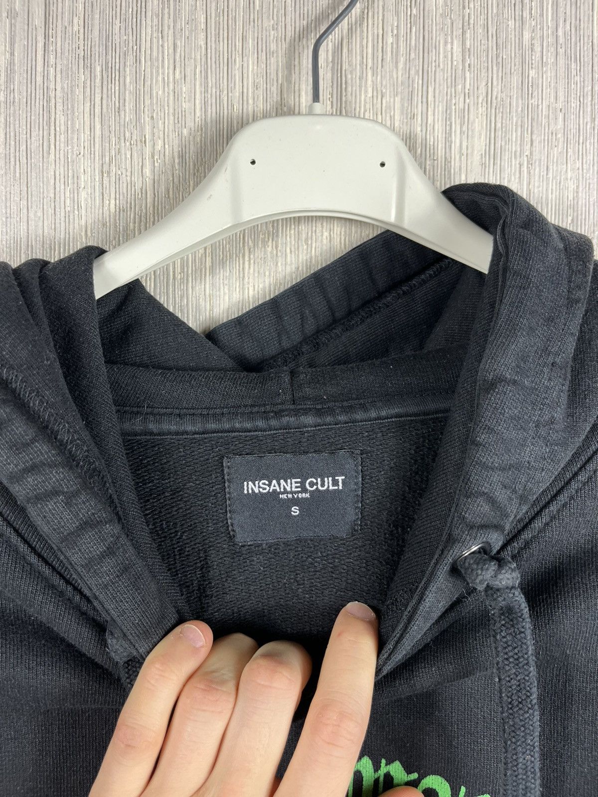 Designer × Insane Cult Insane Cult New York Sick of my self cropped hoodie spellout Size US S / EU 44-46 / 1 - 14 Thumbnail