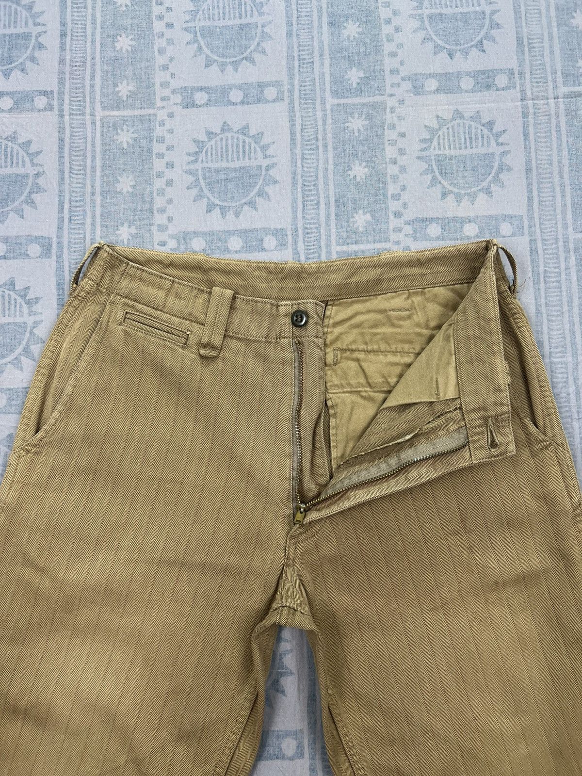 Japanese Brand Inform 02A/W Herringbone Twill Stripes Pant Size US 31 - 5 Thumbnail
