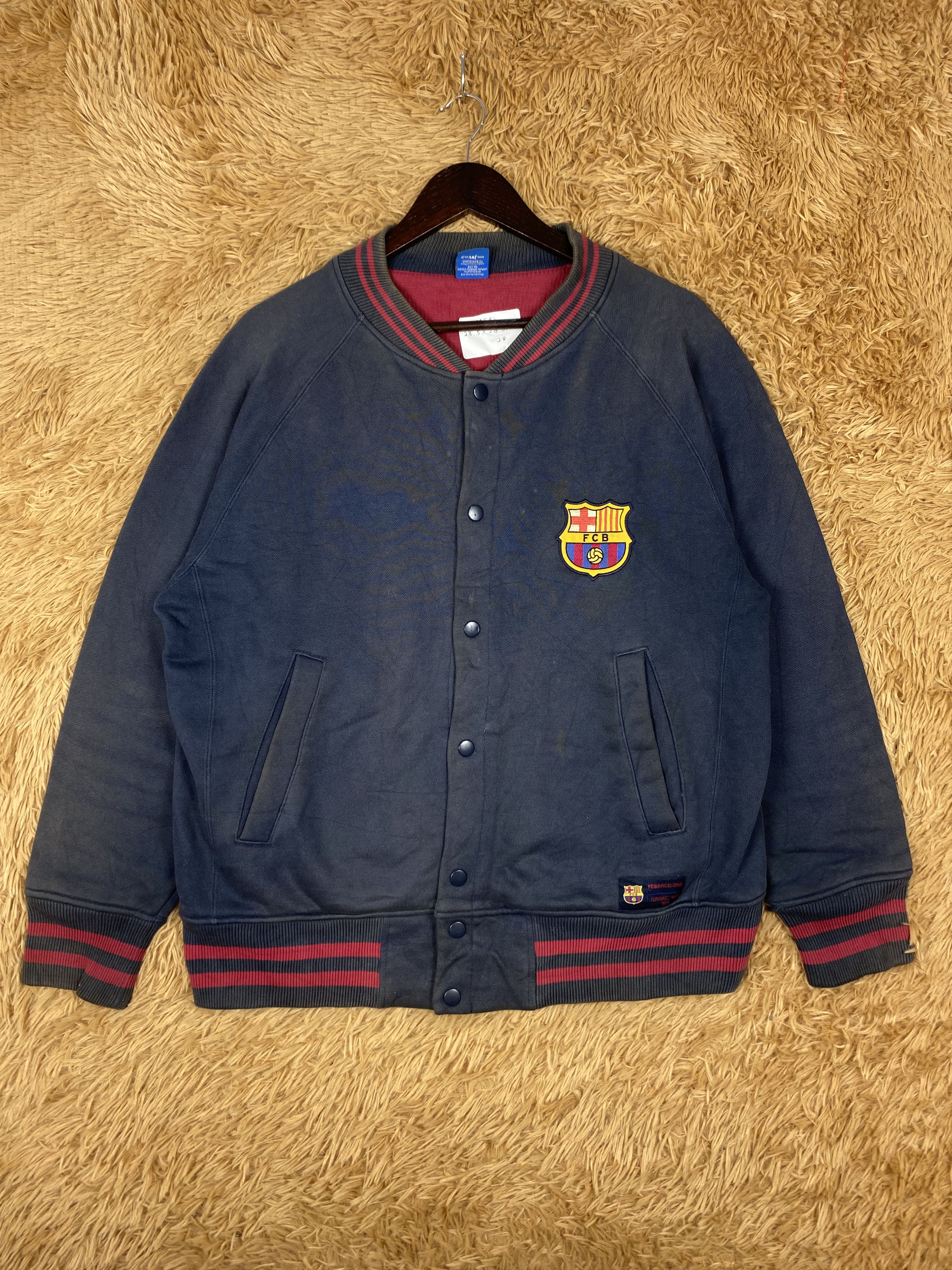 Vintage Vintage FC Barcelona Football Club Varsity Jacket DJ0584 Size US M / EU 48-50 / 2 - 1 Thumbnail