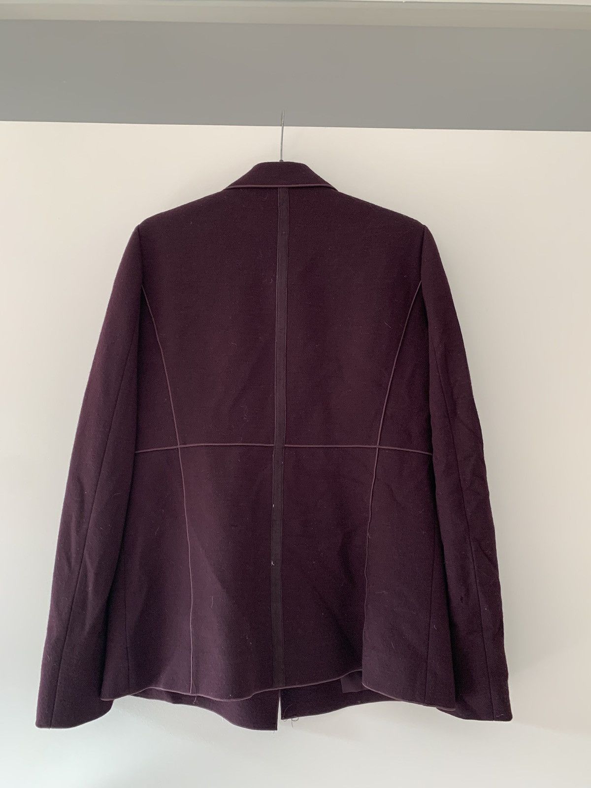 Vintage Vintage Georges Rech Burgundy Structured Blazer Size S / US 4 / IT 40 - 3 Thumbnail