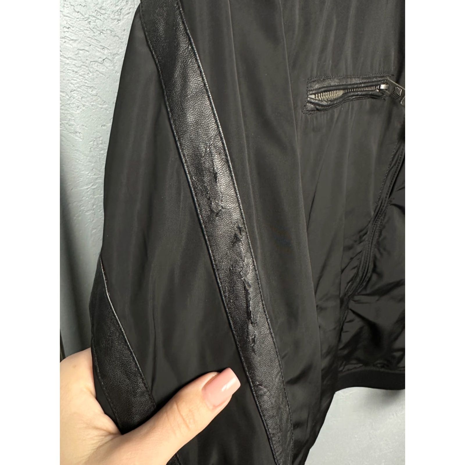 Diesel Diesel Jacket Mens M Black Logo Zip Solid Pattern Shirt Jacket Mens Size US M / EU 48-50 / 2 - 6 Thumbnail