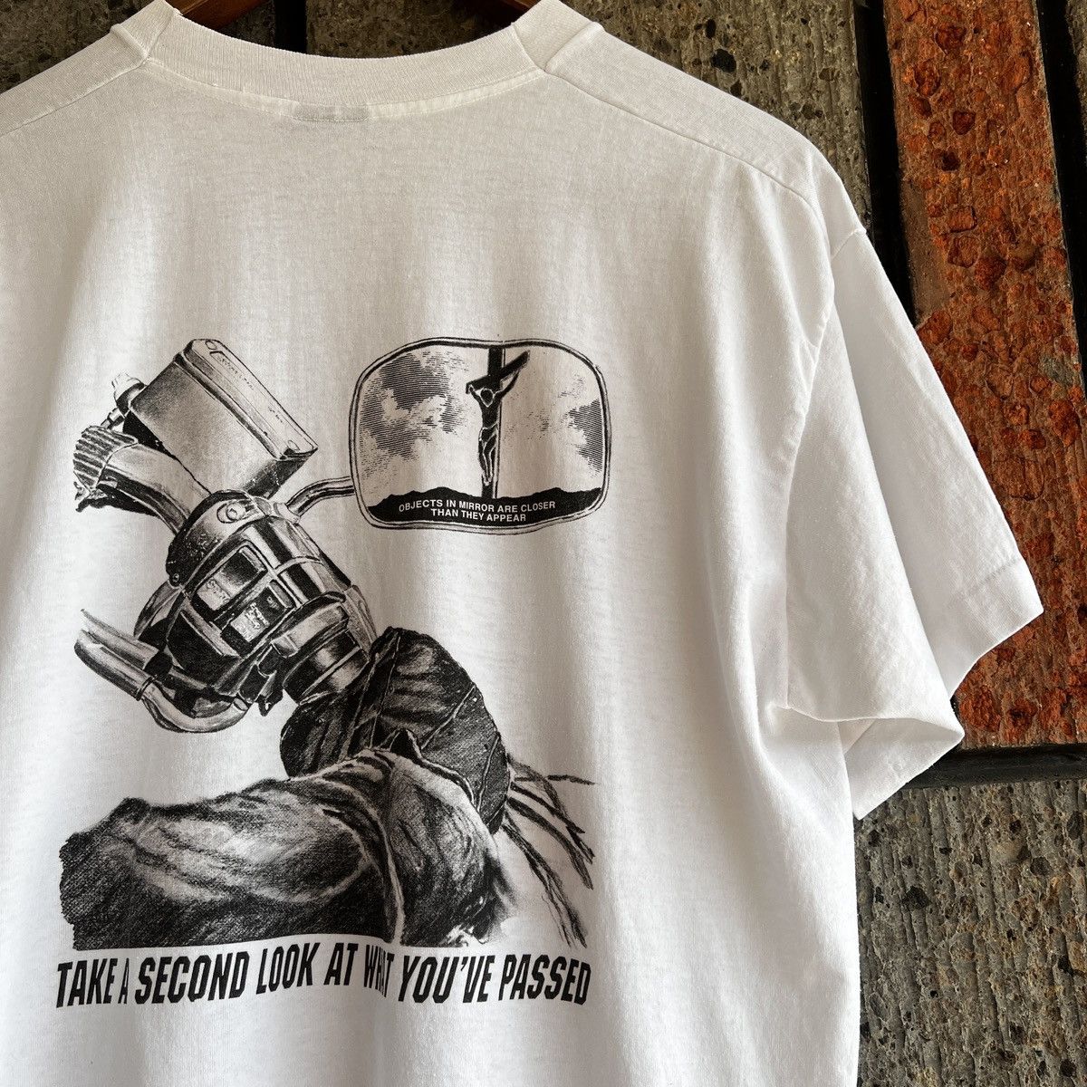 Fruit Of The Loom VTG ‘90s Statement “Father Forgive Them” Jesus Art Tee Shirt Size US L / EU 52-54 / 3 - 4 Thumbnail