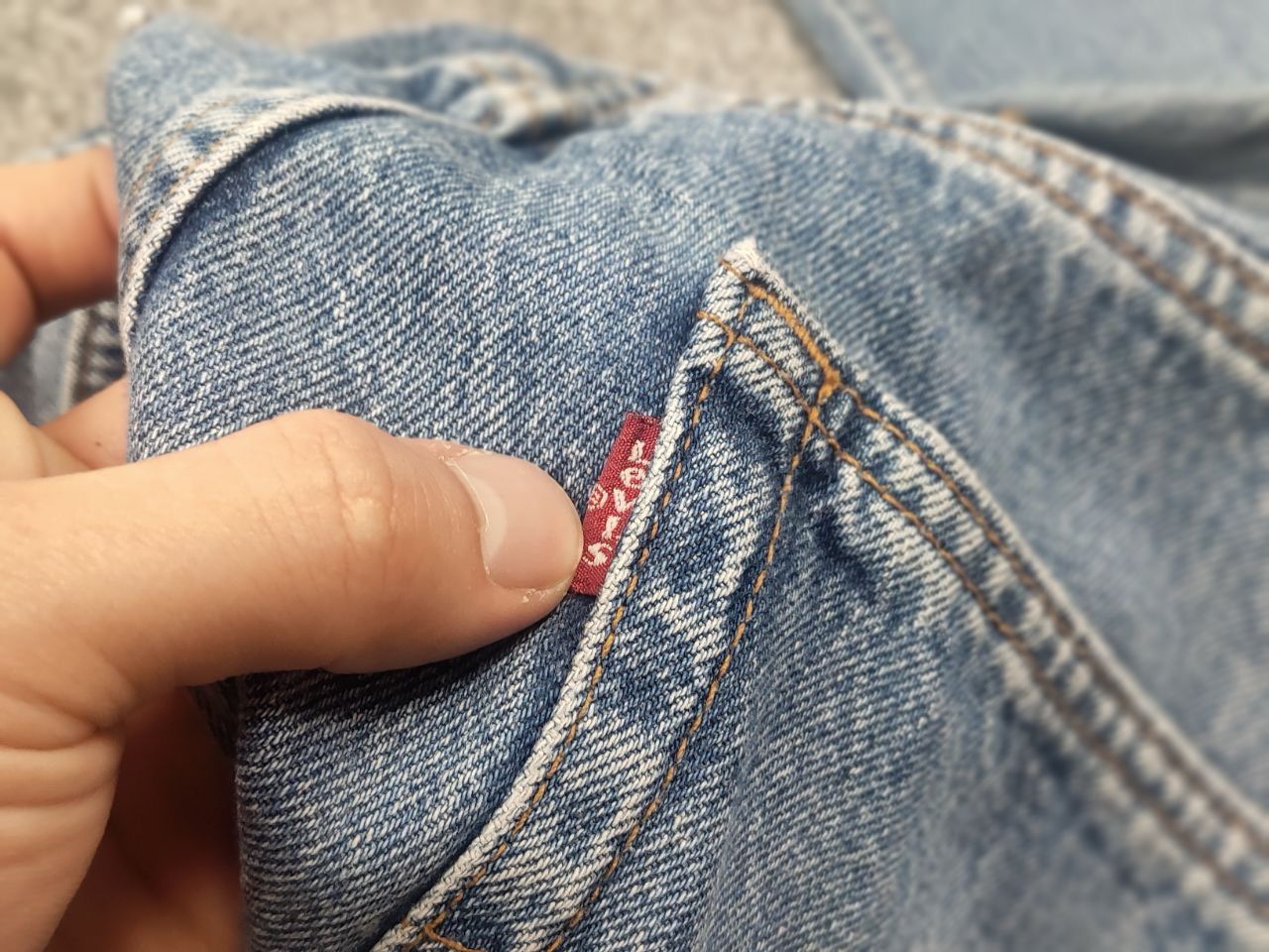 Levi's Vintage 90's Levis 501 Sashiko Patchwork Face Jeans watanabe Size US 33 - 14 Thumbnail
