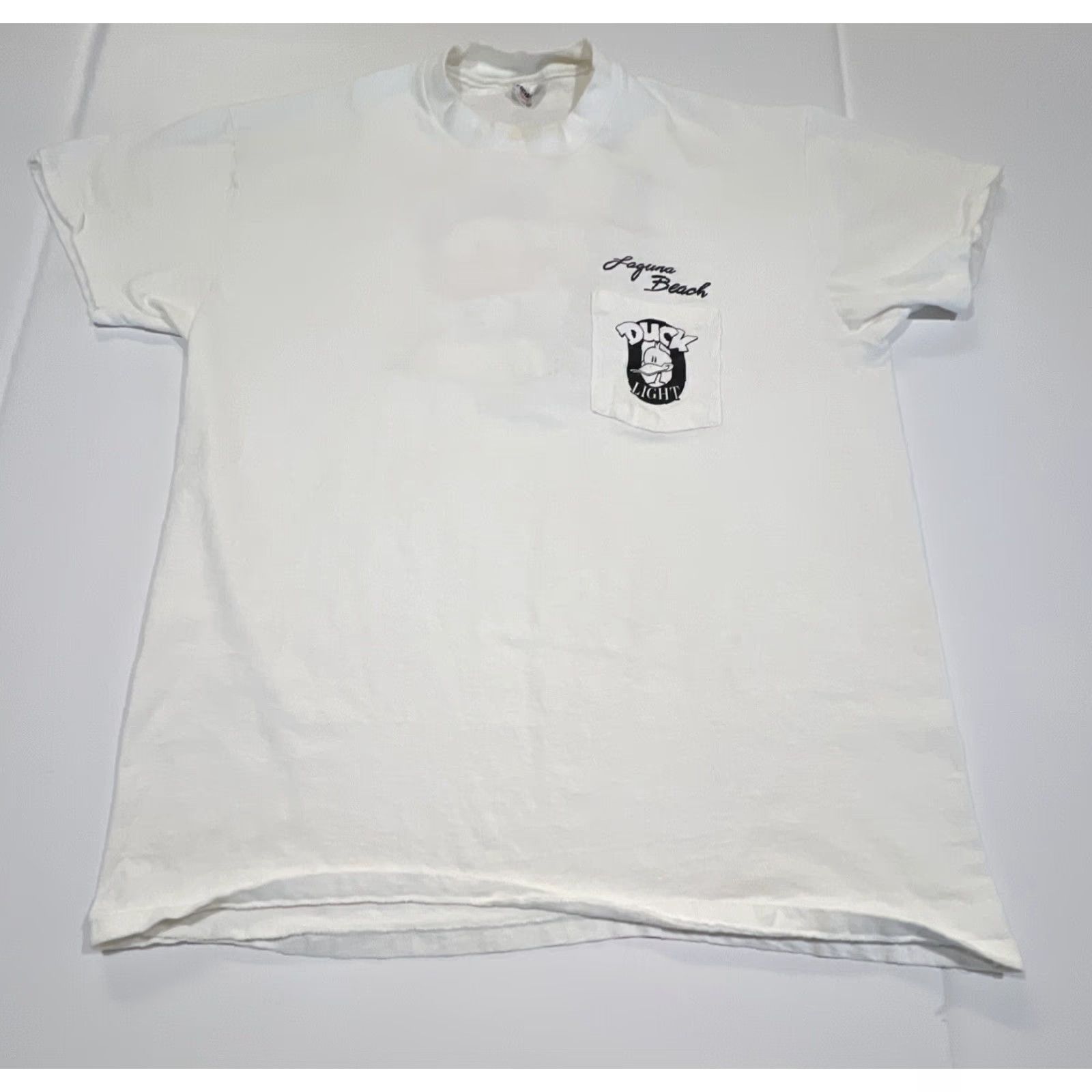 Vintage VINTAGE Duck Light Beer Graphic T Shirt Men XL Single Stitch 1986 Lifestyles Size US XL / EU 56 / 4 - 4 Thumbnail
