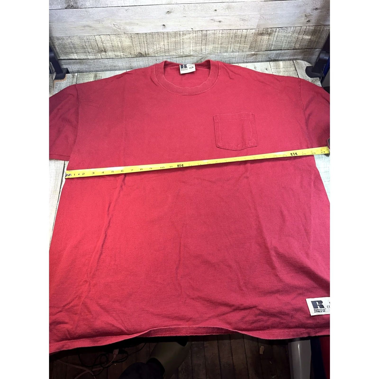 Russell Athletic VINTAGE Russell Athletic T-Shirt Oversized Pocket XL Red Men Mens XL Shirt Size US XL / EU 56 / 4 - 6 Thumbnail