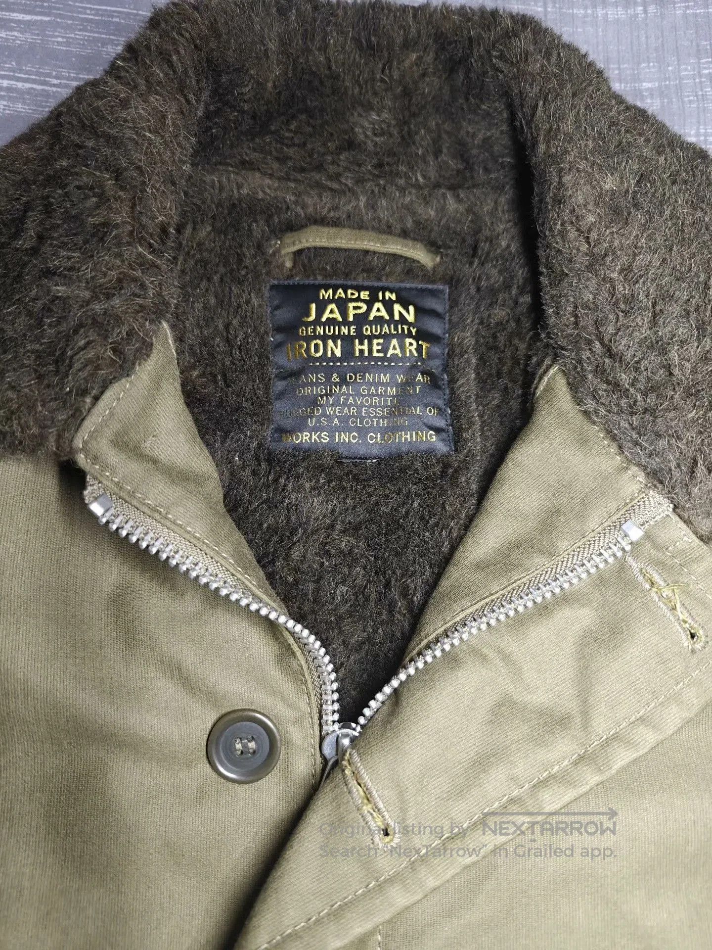 Iron Heart IRON HEART 14oz N1 Deck Jacket. Size US XXL / EU 58 / 5 - 7 Thumbnail