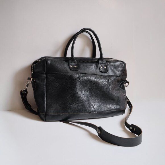 Billykirk Billykirk Vintage Leather Briefcase - Black Size ONE SIZE - 2 Thumbnail