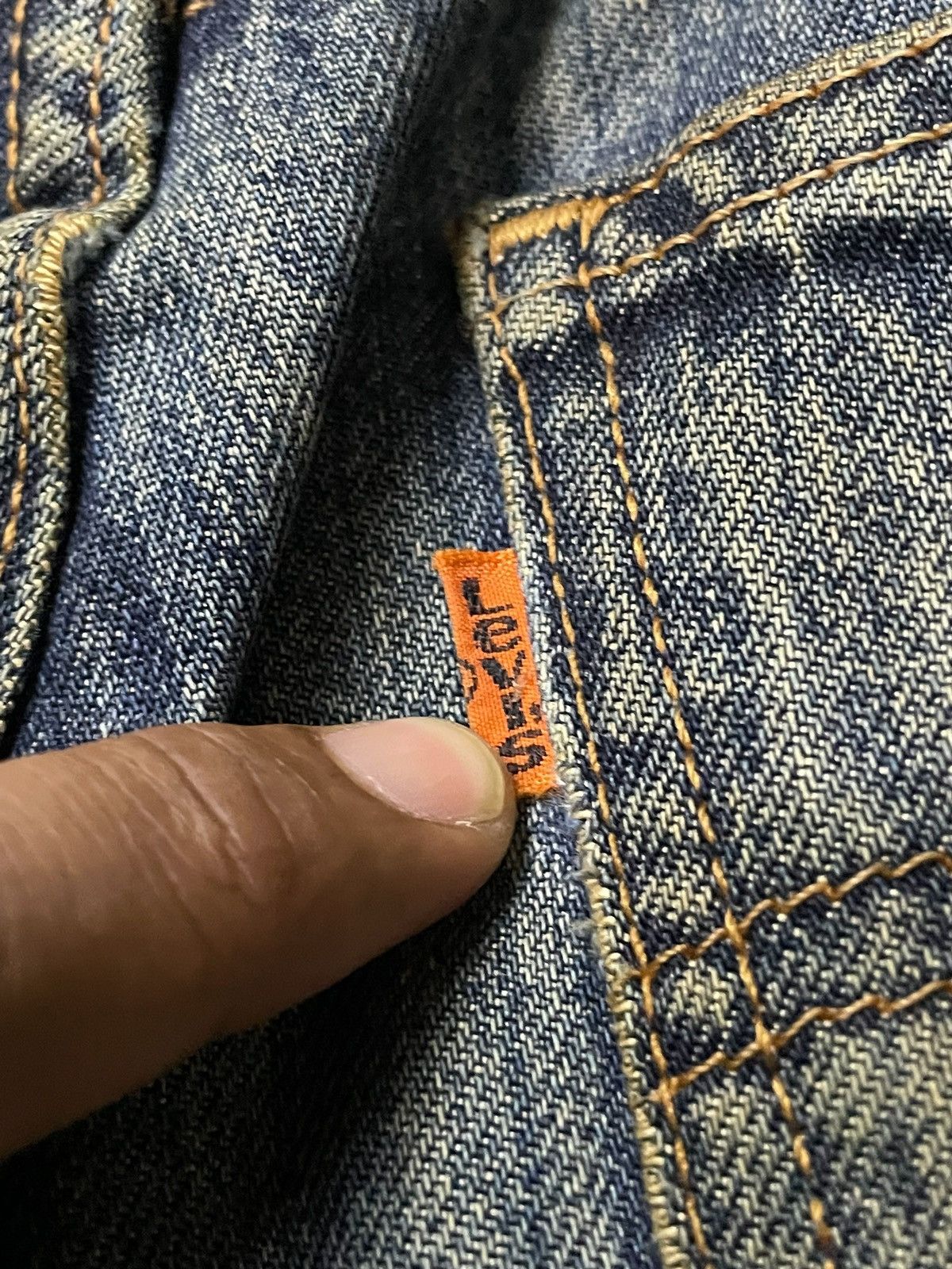 Levi's × Vintage Vintage Levis 612 Orange Tab Distressed Loose Jeans Size US 31 - 16 Thumbnail