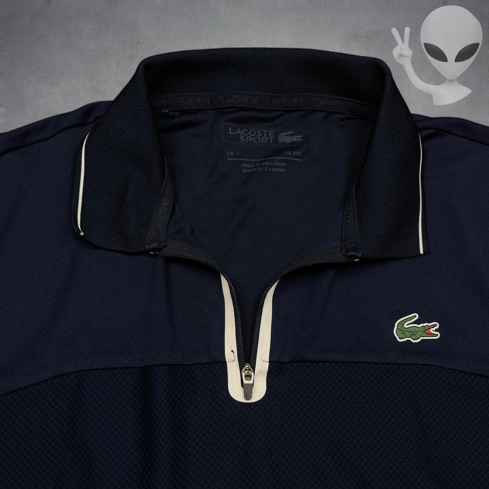 Lacoste Lacoste Sport Quarterzip tennis Polo Shirt Regular 2XL Pique Size US XXL / EU 58 / 5 - 7 Thumbnail