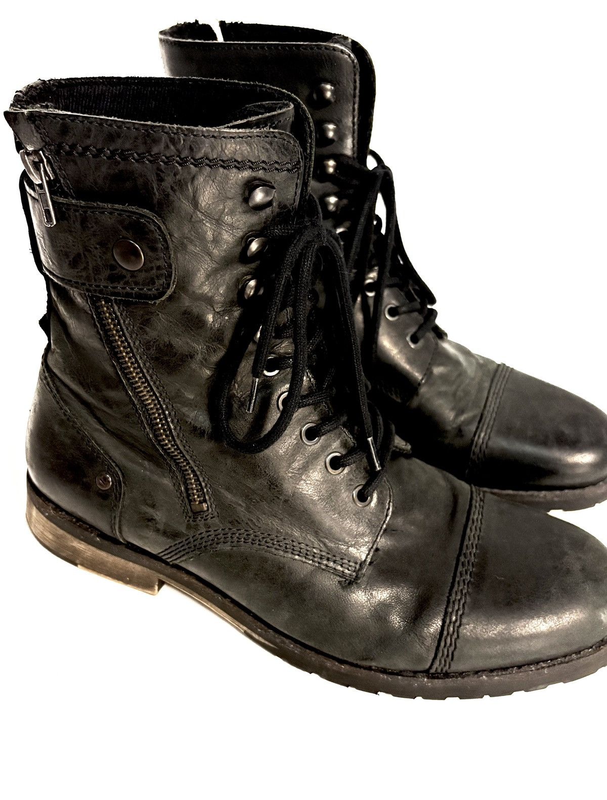 Japanese Brand Portuguese Leather Engineer Platform Boots Size US 10 / EU 43 - 4 Thumbnail