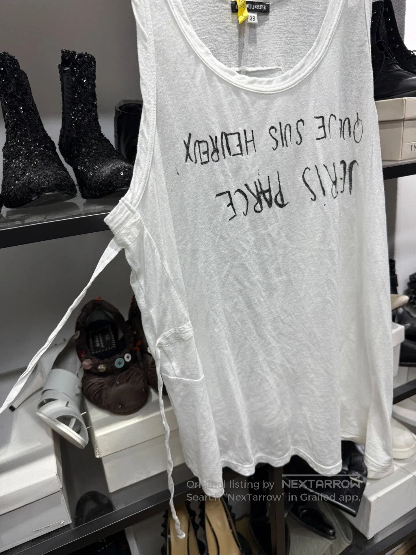 Ann Demeulemeester Ann Demeulemeester Logo Tank Top. Size US S / EU 44-46 / 1 - 3 Thumbnail