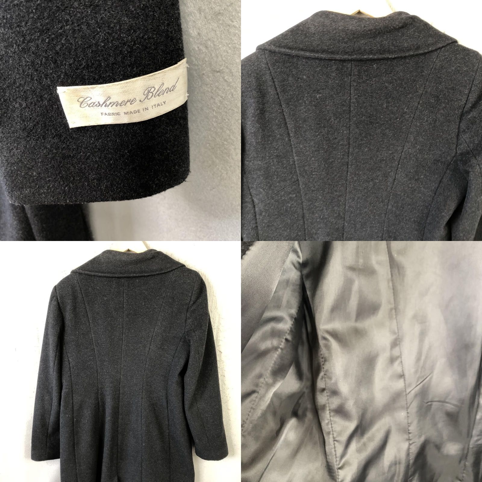 Worthington VINTAGE Worthington Coat Womens M Gray Cashmere Blend Long Overcoat Old Money Luxury Size M / US 6-8 / IT 42-44 - 9 Thumbnail