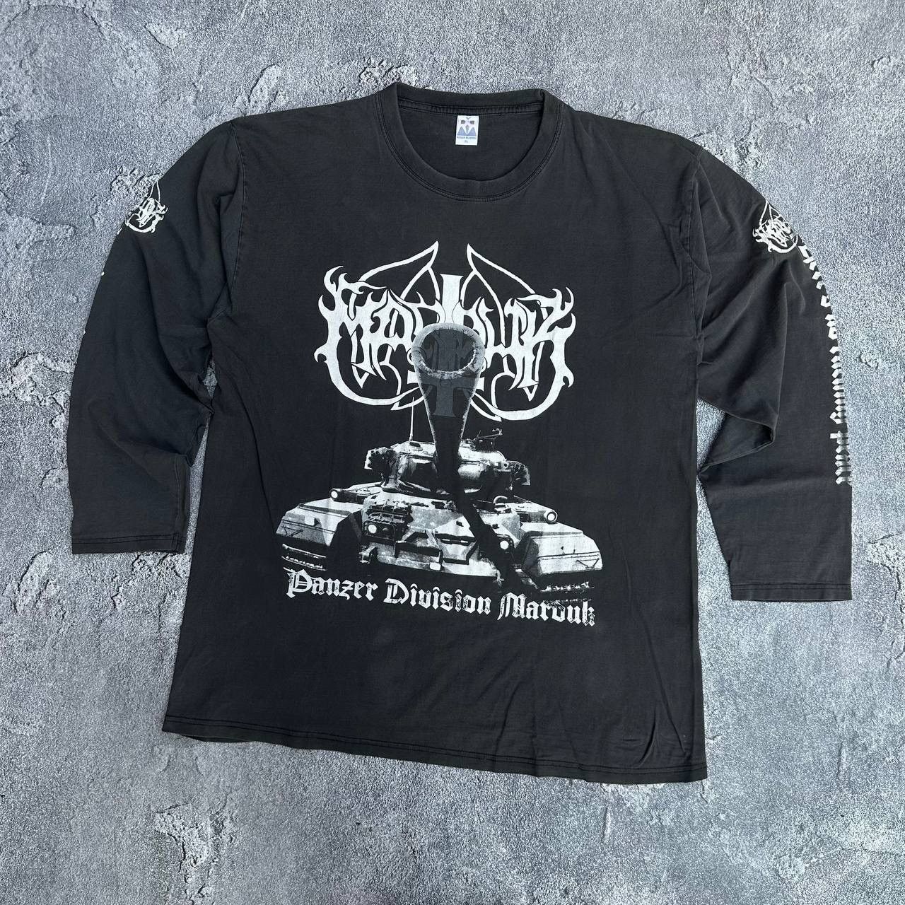 Band Tees × Vintage Vintage 90s Marduk Panzer Division Tank Longsleeve Size US XL / EU 56 / 4 - 1 Thumbnail