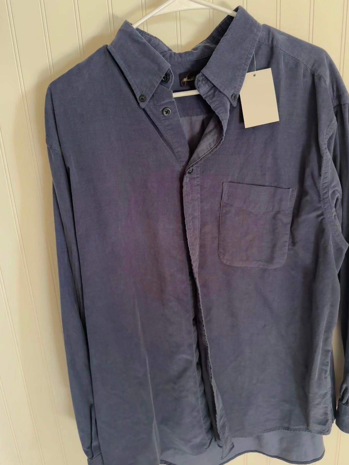 Other Men's Weathered Casuals Corduroy Button-Up Shirt, Size Large Size US L / EU 52-54 / 3 - 1 Thumbnail