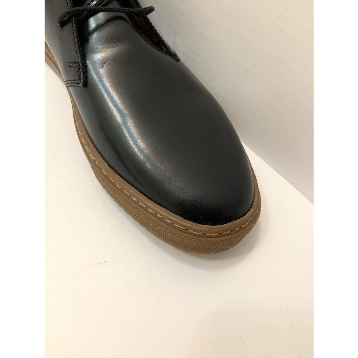 Common Projects COMMON PROJECTS CHUKKA SHINY BLACK BOOT Size US 9 / EU 42 - 13 Thumbnail