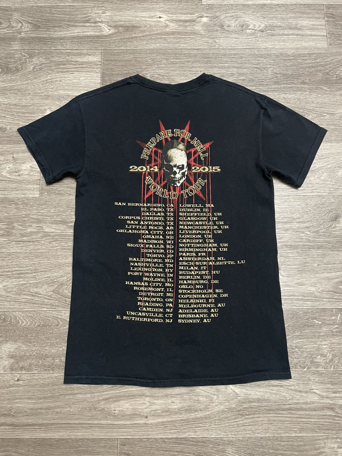Band Tees Slipknot 2014 Prepare For Hell World Tour Rock Band T-Shirt Size US S / EU 44-46 / 1 - 13 Thumbnail